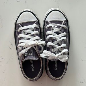 Converse Purple Sparkle Little Girls Size 11